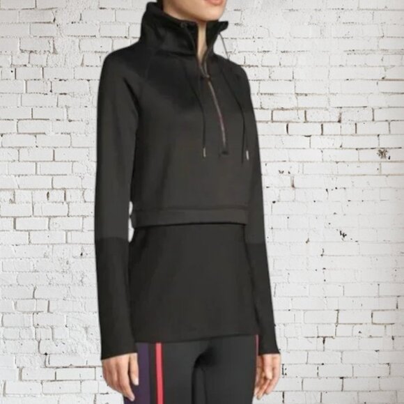 Avia Activewear 1/4 Zip Pullover Size S Black - Picture 3 of 5